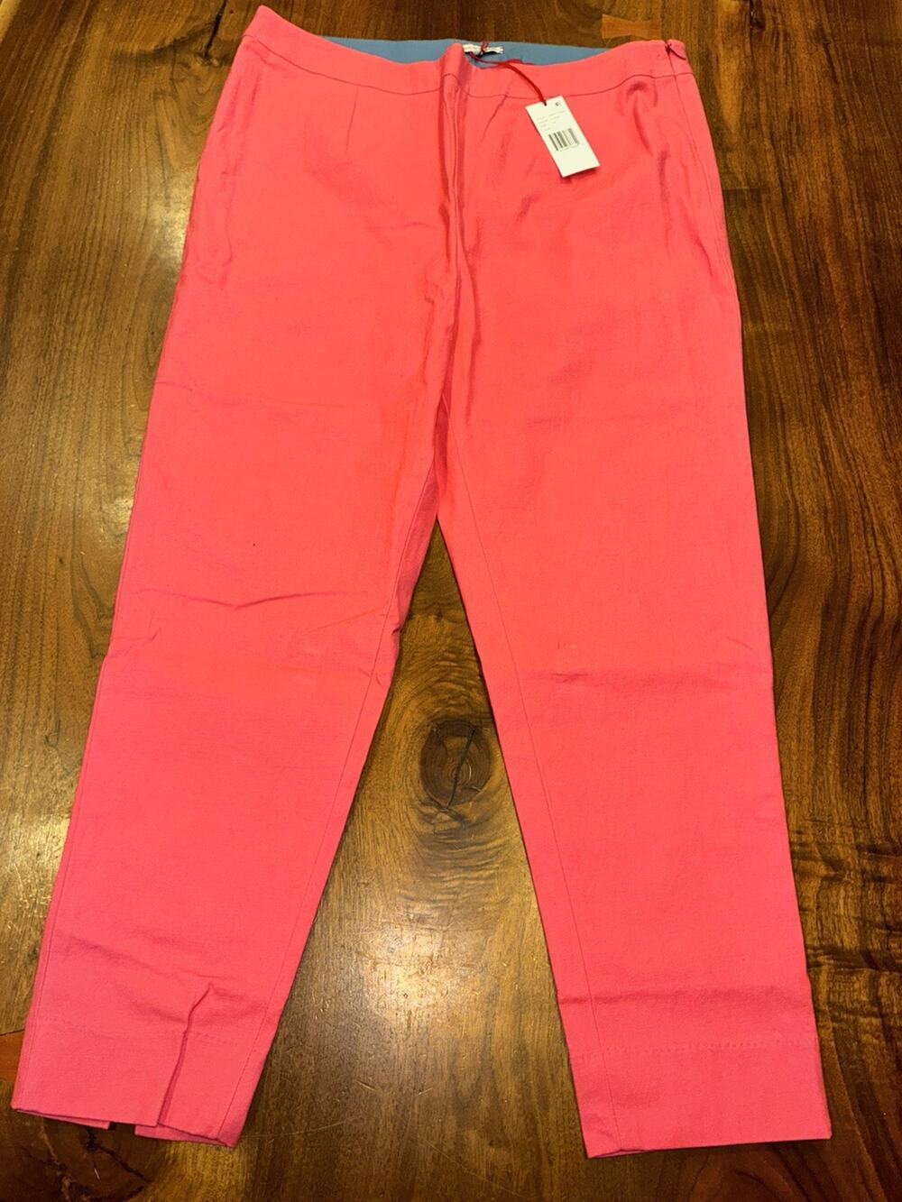 Frances Valentine Lucy Velvet Cigarette Pants High Rise Slim Leg 14 New 285087